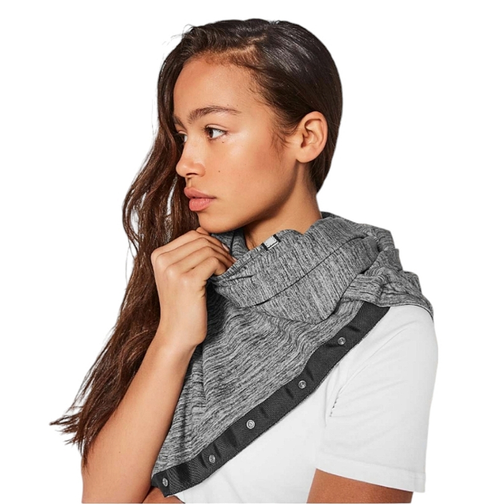 Lululemon Vinyasa Rulu Space Dye Camo Seal Grey Scarf